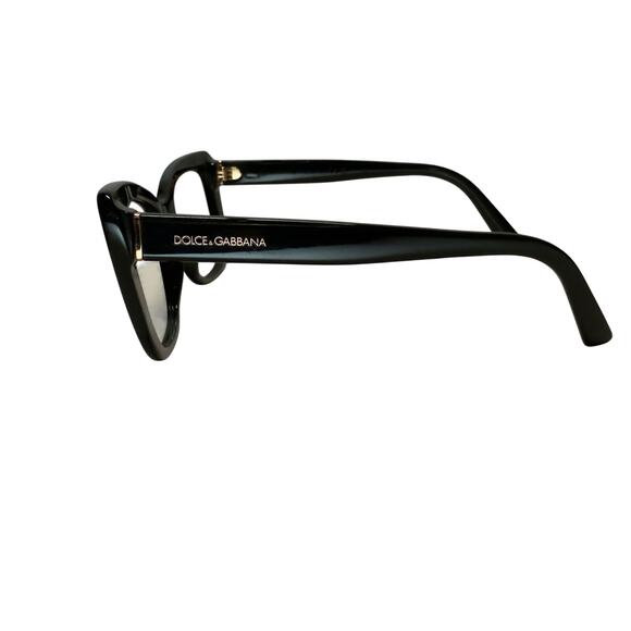 Dolce & Gabbana DG 3308 501 Black Cat Eye Eyeglasses Frame 53-16-145 - Picture 6 of 9